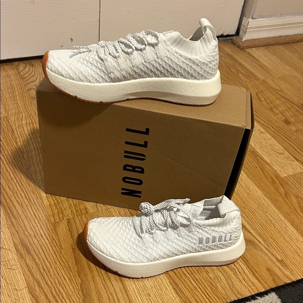 NOBULL White Textured Sneakers